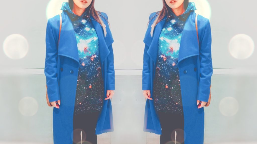 TARDIS-inspired outfit