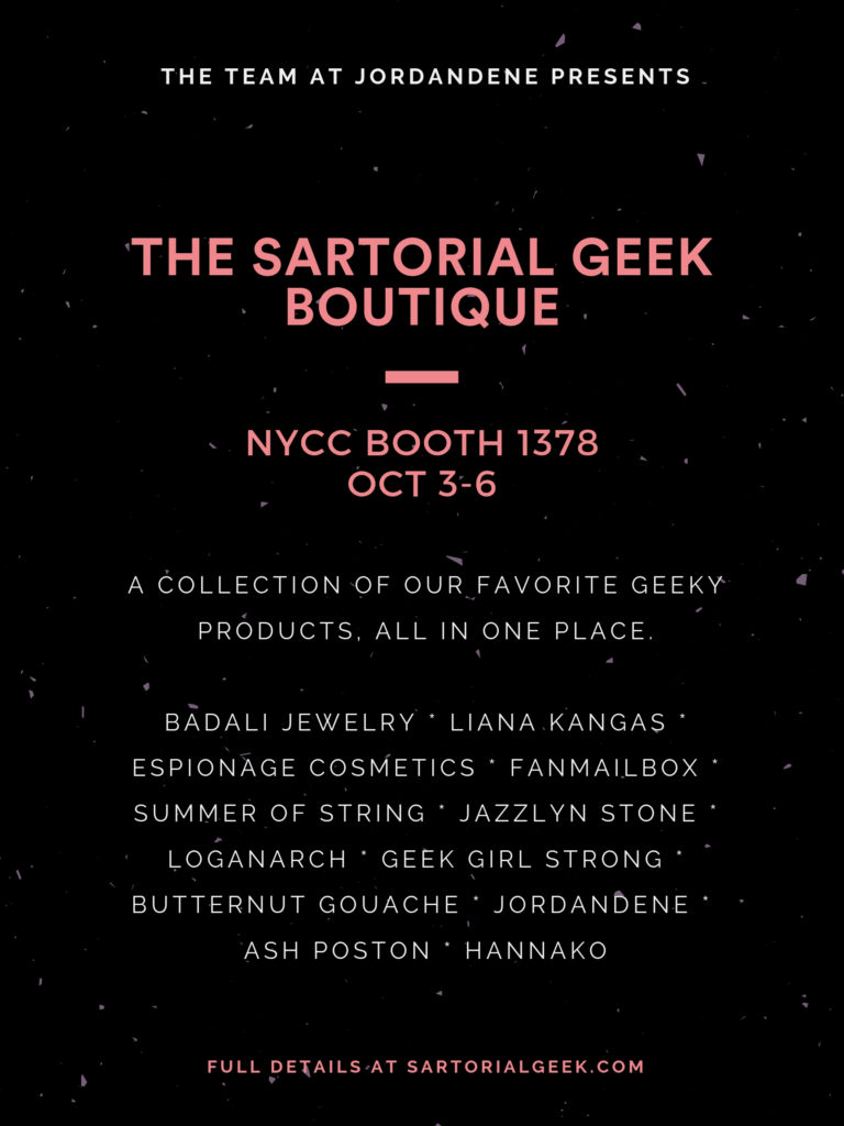 Introducing: The Sartorial Geek Boutique
