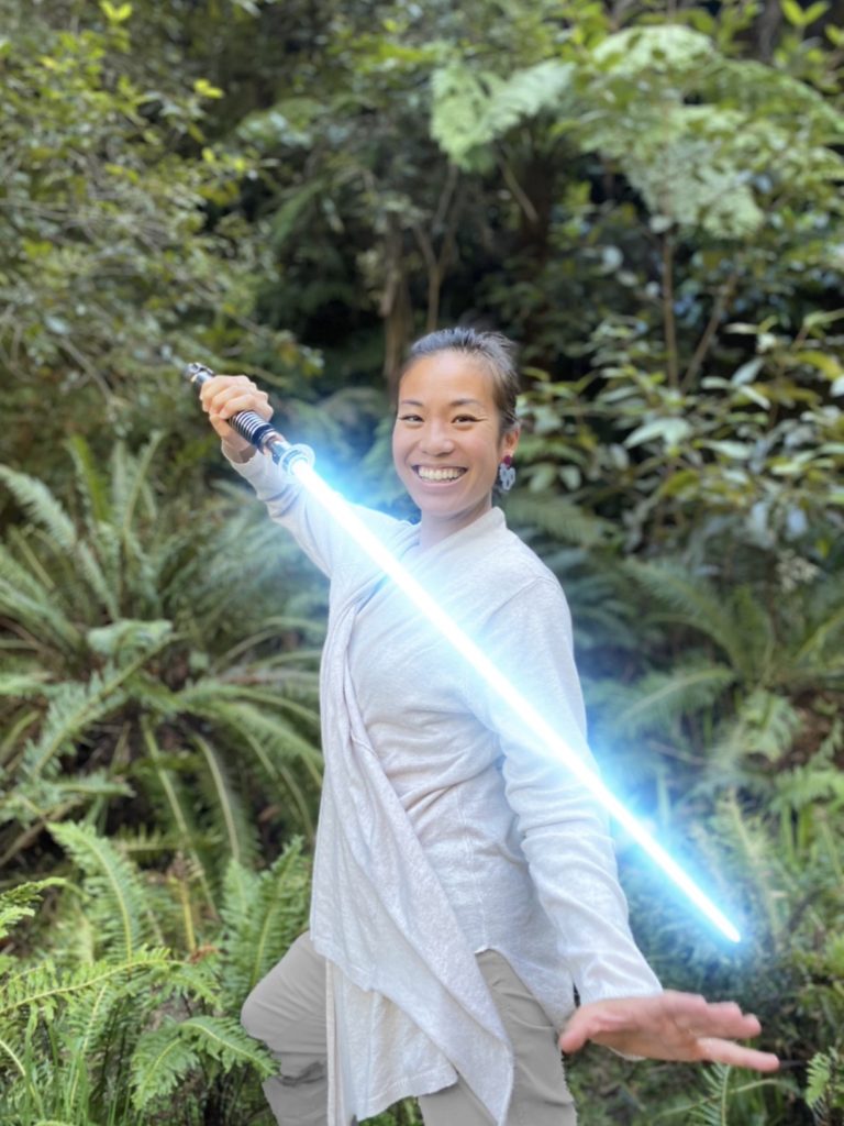 How to Hike with a Lightsaber