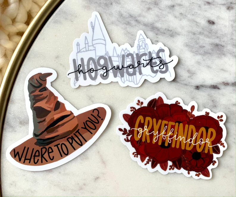 Ellie Kay Harry Potter Sorting Hat Hogwarts Gryffindor Stickers