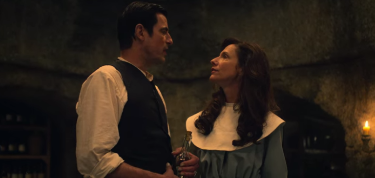 Dracula and Sister Agatha discuss chess in BBC/Netflix's Dracula